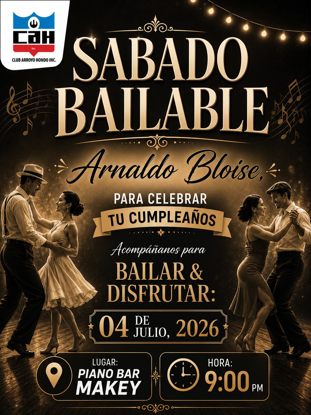 Sábado bailable con Bloise
