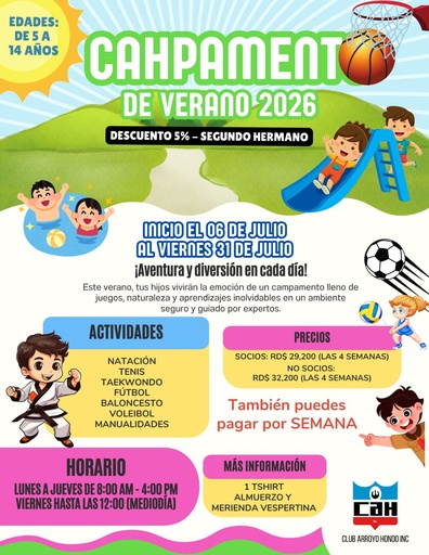 Campamento de Verano CAH 2026